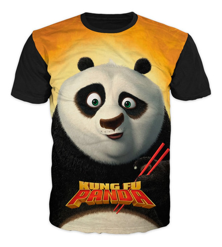 Camisetas De Kung Fu Panda Niños Y Adultos Ref01