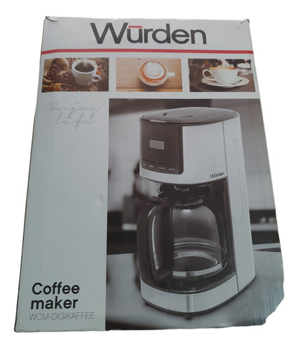 Cafetera Eléctrica Wurden Wcm-digikaffee 1.8l Jarra Vidrio Color Blanco