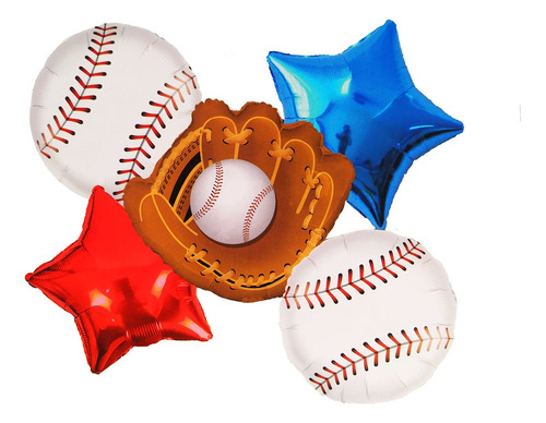 Globo Metalizados Beisbol Baseball Fiesta Cumpleaños 