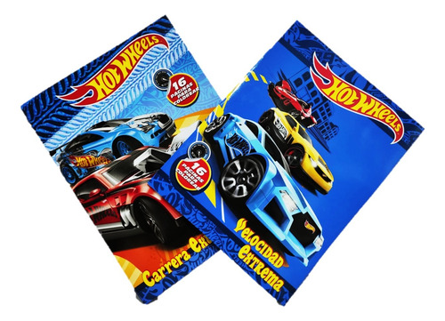 24 Libros Pintar Iluminar Carritos Hot Wheels Bolo Cumple