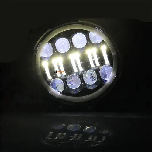 1 Farola Luz Led Drl Redonda 7 Pulgadas Con Ojo De Angel 4x4