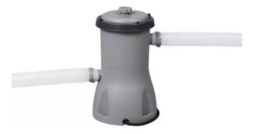 Imagen 4 de 10 de Pileta estructural redonda Bestway 56438 con capacidad de 16015 litros de 4.57m de diámetro gris claro diseño piedra prismática