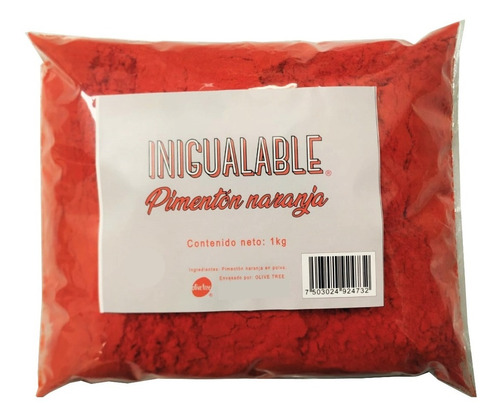 Pimentón Español Naranja Paprika 1kg Condimento Color Sabor