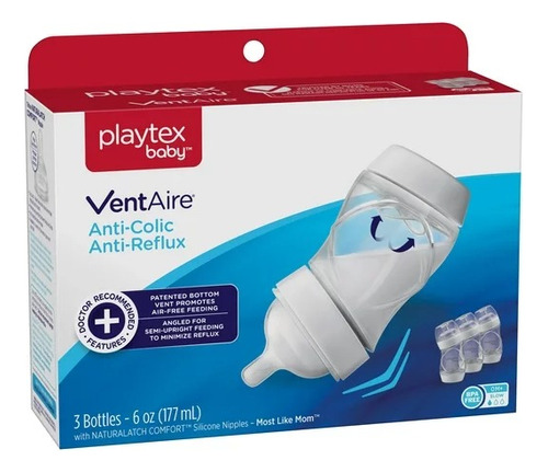 Playtex Baby Biberones 3 Pack, 6oz Anti-colicos