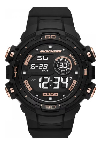 Reloj Para Hombre Skechers Burbank Sr1153 Negro