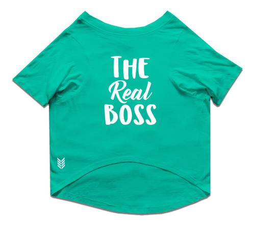 Ruse - Camiseta Básica De Verano Para Perros The Real Boss.