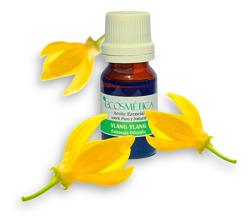 Aceite Esencial Natural Ylang Ylang Frasco 10ml Ecosmetica