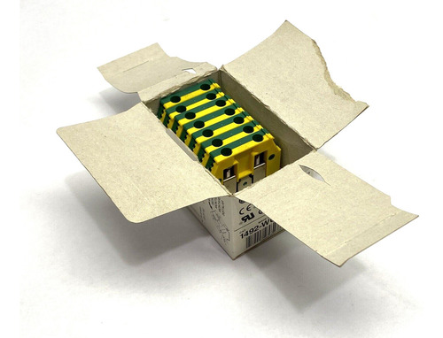 Allen Bradley 1492-wg10s Ser. B Terminal Block Lot Of 7 Ccr