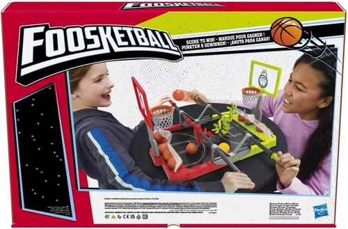 Hasbro Gaming Futbolín, The Foosball Plus Basketball Shoot