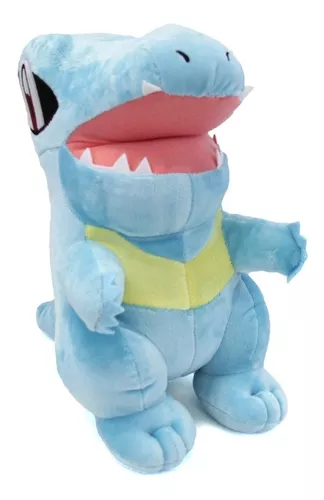 Pelúcia Pokemon Totodile Importada Crocodilo Tipo Água 19 Cm