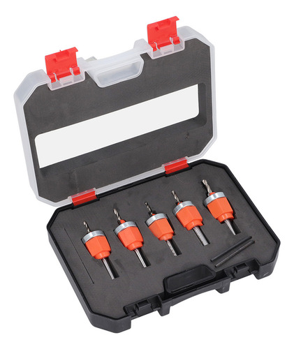 J Juego De Brocas Avellanadas Ajustables, 5 Unidades, 2,8,