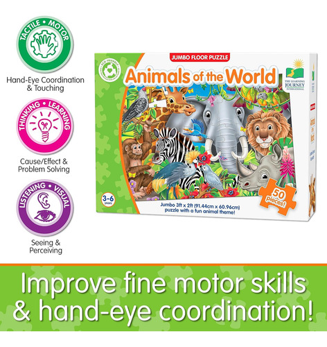 The Learning Journey: Jumbo Floor Puzzles - Animals Of Th...