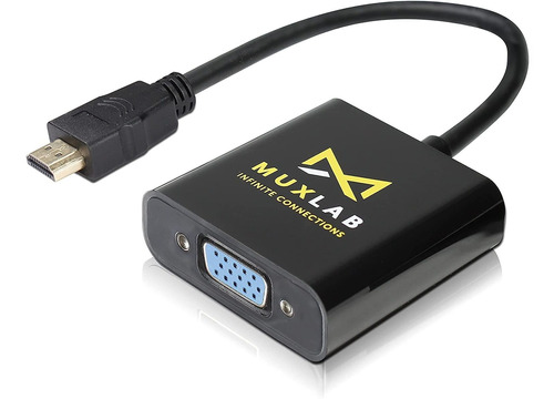 Adaptador Muxlab Hdmi A Vga Macho A Hembra, 1080p/full Hd