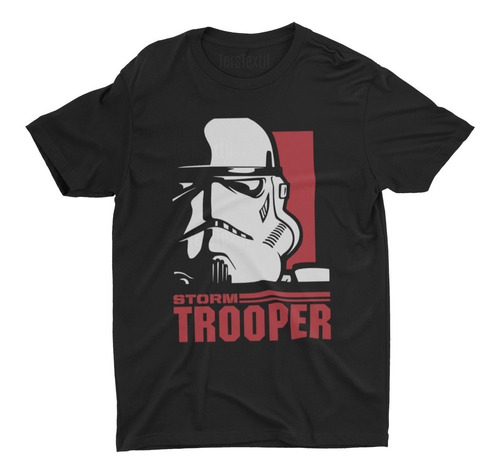 Polera Storm Trooper Face Star Wars Soldado Ters Textil