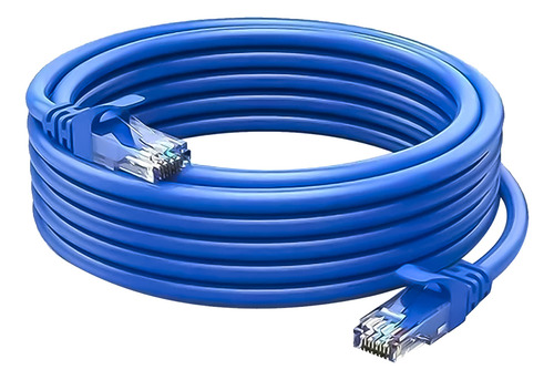Cable De Red Cat6 Lan 30 Metros Alta Transferencia De Datos