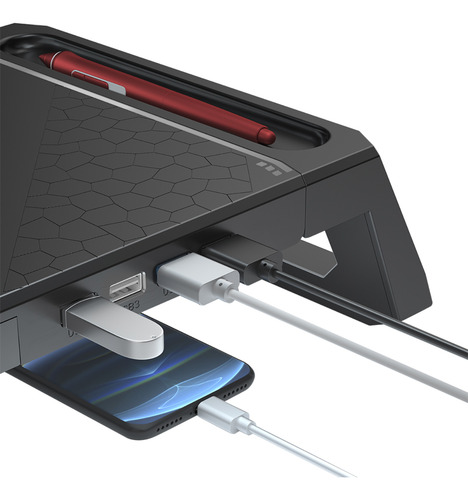 Base Para Monitor Bm-100bk Preto - C3tech