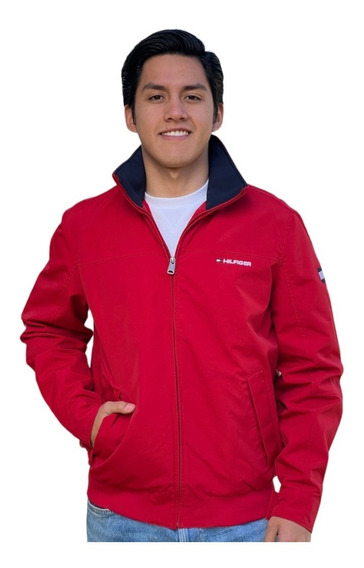 Chamarra Tommy Hilfiger Hombre Original Roja | sin intereses