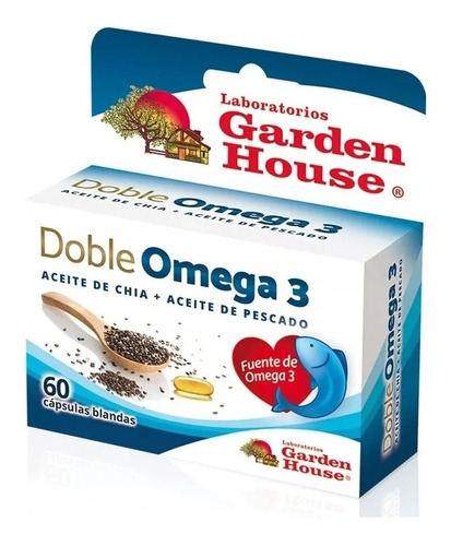 Garden House Doble Omega 3 Colesterol X 60 Caps