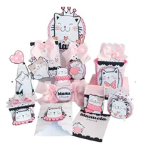 Comprar Kit Imprimible Gatita Rosada, Decoración De Gatitos