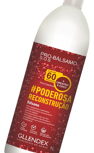 Gllendex Poderosa Reconstruccion Coco Shampoo Enjuague 1l 6c