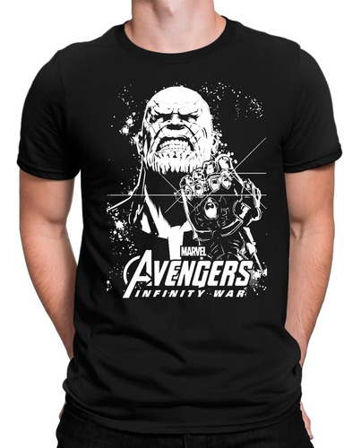 Imagem 1 de 4 de Camiseta Avengers Vingadores Geek Guerra Infinita Série