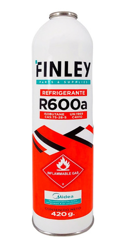 Gas Refrigerante Lata Finley R600a 420g Cts