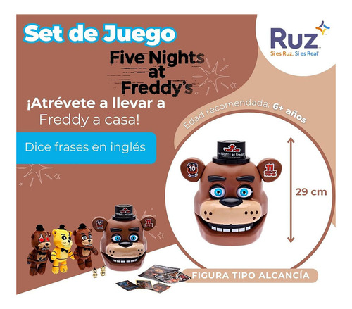 Set De Juego Ruz Five Nights At Freddy's (freddy Fazbear)