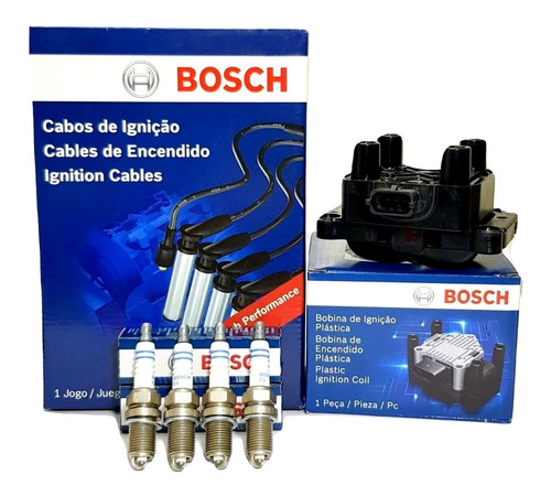 Kit Cables Bujias Y Bobina Fiat Palio Siena Fire 100% Bosch