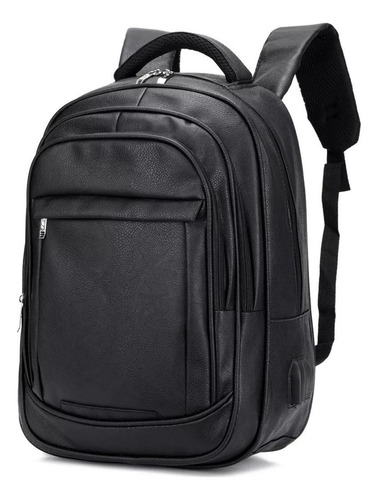 Mochila Executiva De Pu C/ 4 Bolsos
