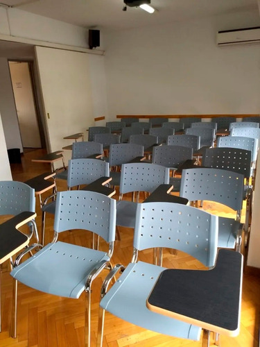 Silla Pupitre Universitaria Silla Para Capacitacion Colegios Cursos Estructura Integramente Cromada C/ Color Rojo