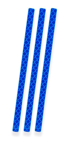 Imagen 3 de 4 de 12x Tiras Reflectivas Luminosas 3m® Para Moto Bici, 145x7mm