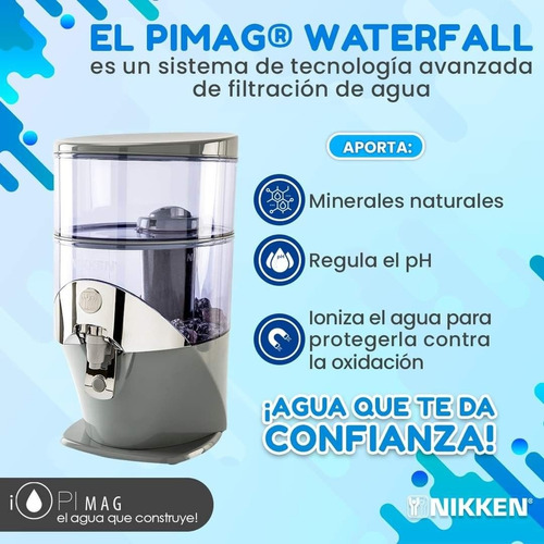 Purificador De Agua Filtro Nikken Waterfall Usado 9.9 De 10