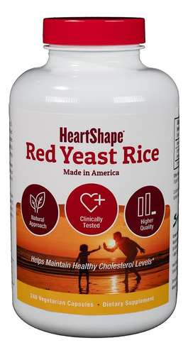 Heartshape Arroz De Levadura Roja, - Unidad a $962