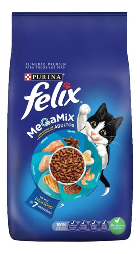 Alimento Felix Megamix Gato Adulto 15 Kg