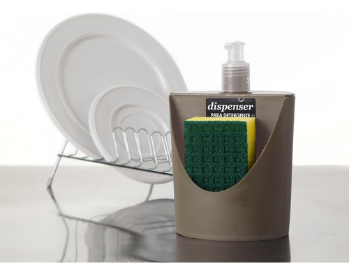 Dispenser Detergente Colores Plastico Bacha Cocina Practi-k Color Visón