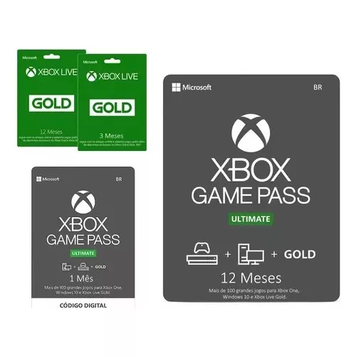 Cartão Xbox Game Pass Ultimate 1 Mês (Formato Digital)