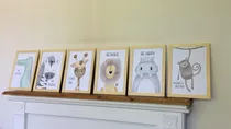 Comprar 3 Cuadros 30x20 Animales, Cuarto Niño Bebe Niña