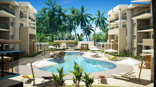 Imagen 2 de 9 de Apartamento Frente Al Mar, En Playa Coral Punta Cana Wpa68 C