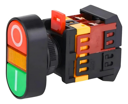Botão Duplo Liga/desliga Com Ressalto Iluminado Norma Nr12