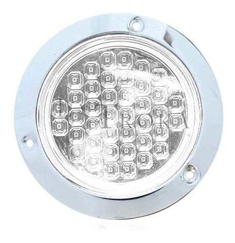 Plafon 40 Led Redondo 4 Pulgadas Alta+ Baja+ Estrobo 12/24v