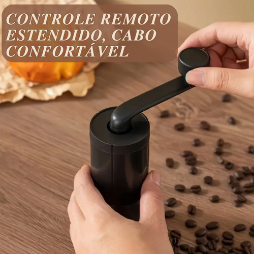 Moedor De Cafe Manual Graos Manivela Portatil Ajuste Moagem