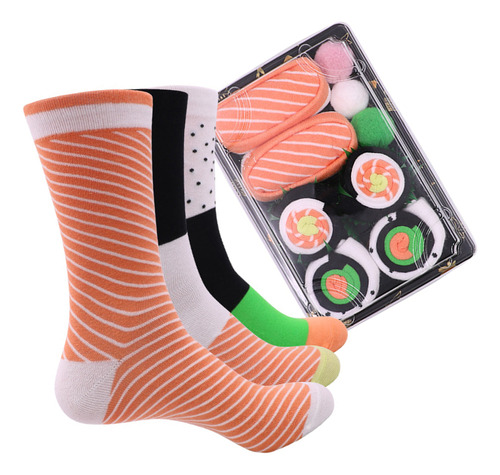 Set De Calcetines Sushi Midi Para Regalos De Navidad