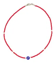 Comprar Collar Rojo Ojo Turco, Collar Rojo De Mostacilla Ojo Turco