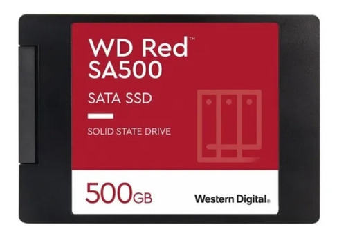 Disco Ssd 2.5  De 500 Gb Western Digital Red Sata Sa500 Ct