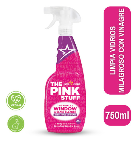 The Pink Stuff Limpia Vidrios Con Vinagre - 750ml
