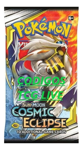 50 Codigos Sobres Eclipse Cosmico Pokémon Online Tcg Live