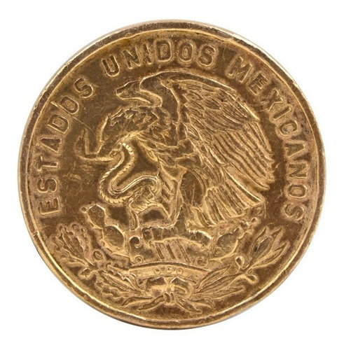 Moneda De 20 Centavos Mexicana Antigua Teotihuacan 1965 (Usado)
