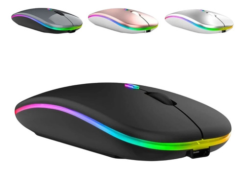 Mouse Inalambrico Recargable Dual Mode Bluetooth 5.2 + 2.4g