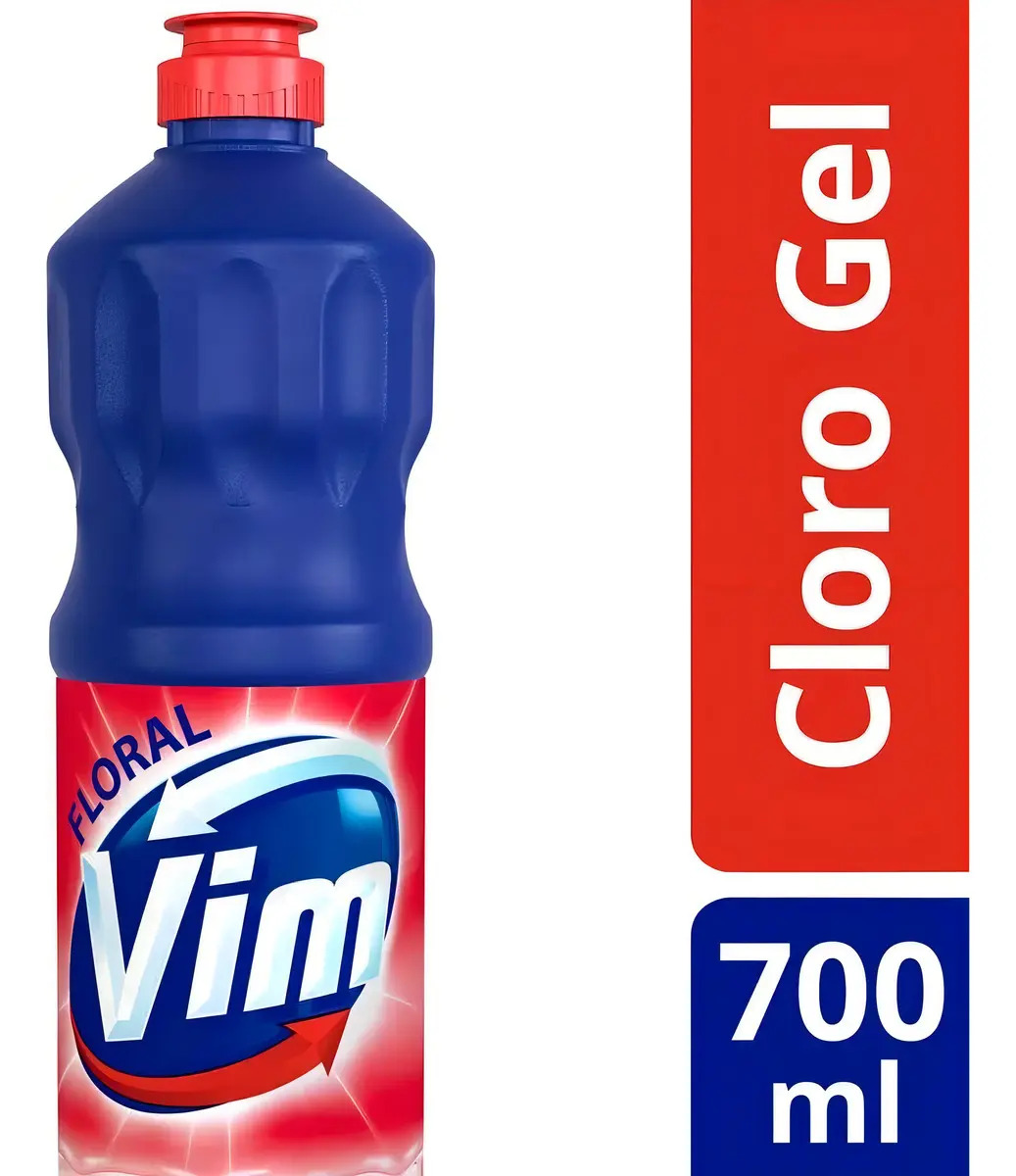 Desinfetante Cloro Gel Fragrância Floral 700ml Vim