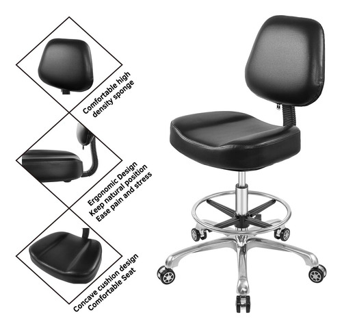 Nazalus Silla Elevadora Taburete Ajustable Con Respaldo Y